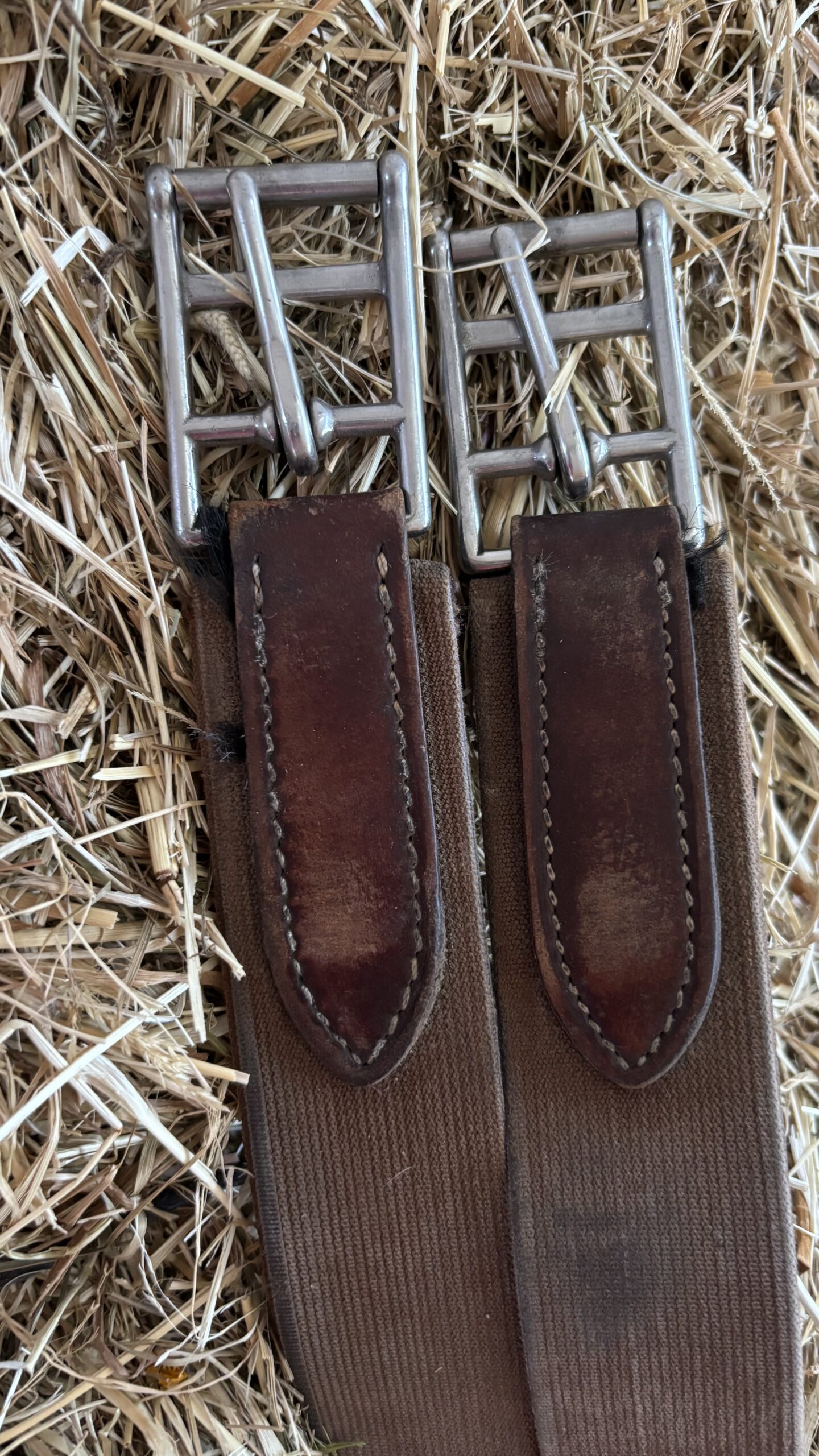 LJ Singel Leder met Buiklap Noisette 125cm - Afbeelding 3